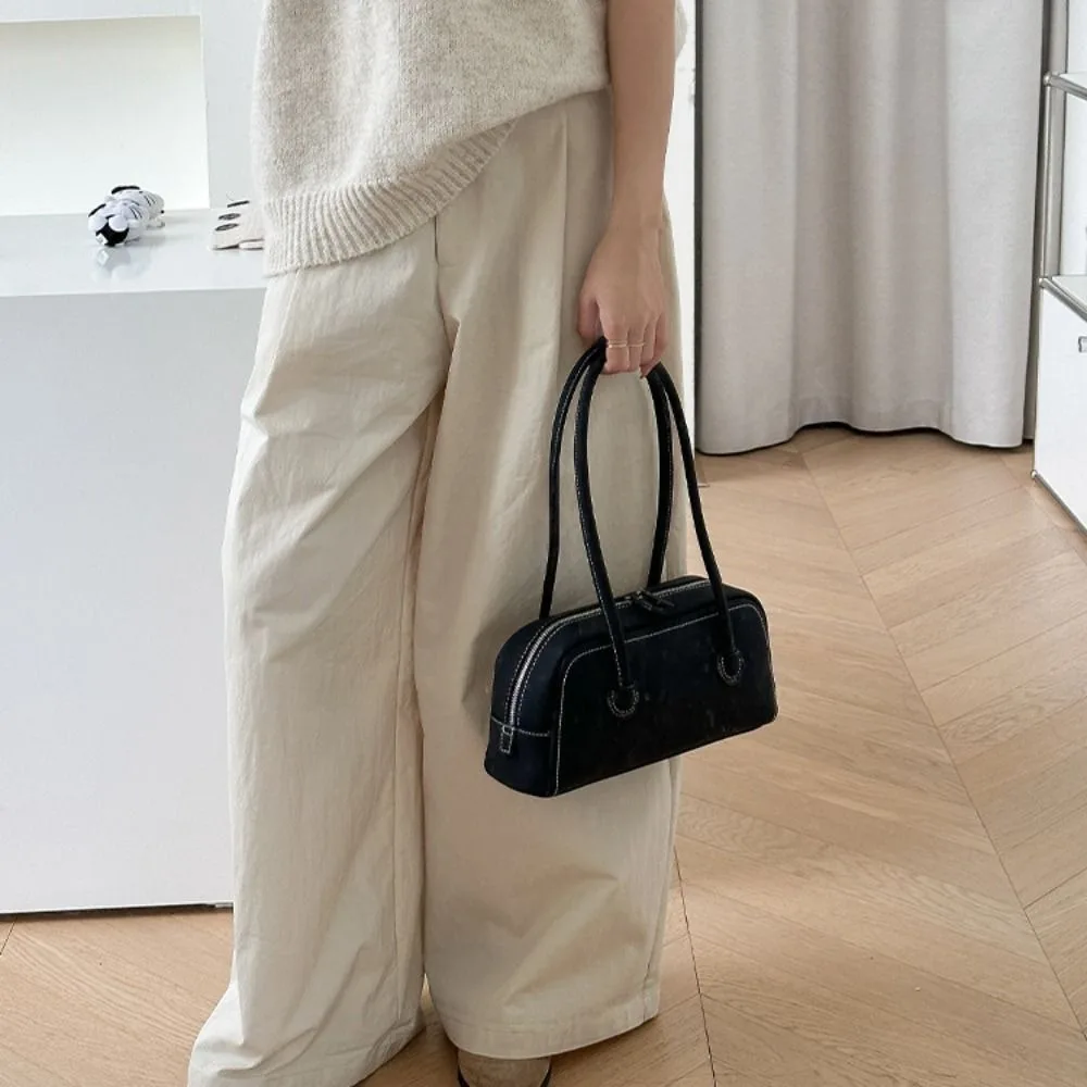 

Fashion Retro Faux Suede Bag Aesthetic Large Capacity Underarm Bag Handbag Vintage Single Shoulder Bag Winter