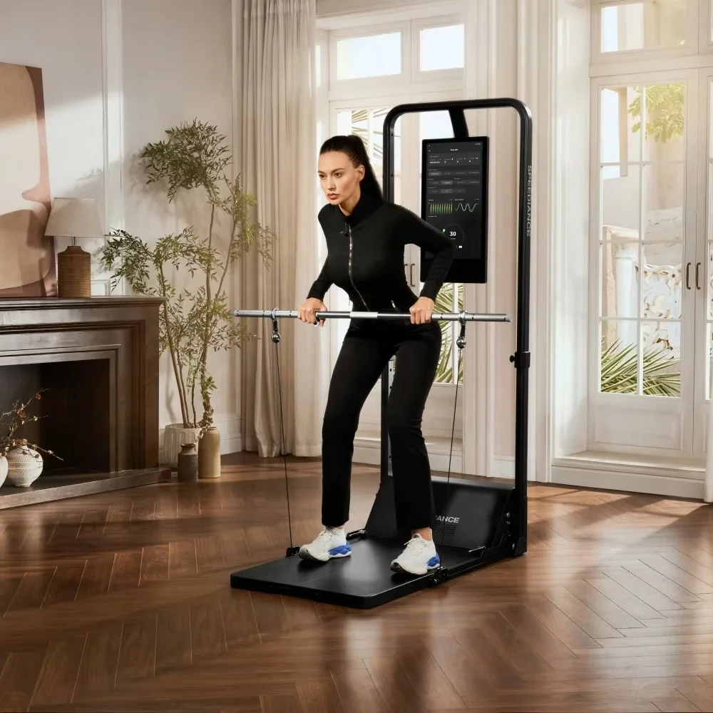 نماذج رائجة البيع لعام 2025 الكل في واحد جهاز اللياقة البدنية المنزلي الذكي للصالة الرياضية مدرب شخصي مع محطة متعددة الوظائف للتمرين المنزلي