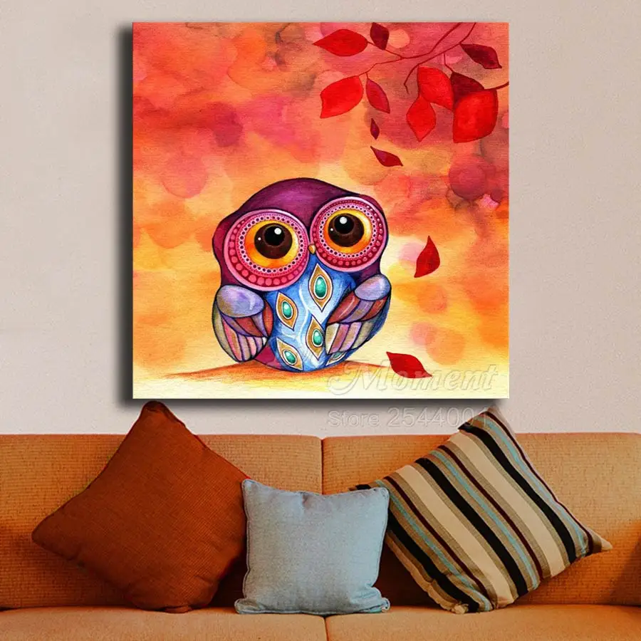 Ever Moment Diamond Painting AB Drill Kits Owl Cartoon Full Square Cross Stitch Picture Of Rhinestone Diamond Embroidery S2F2429