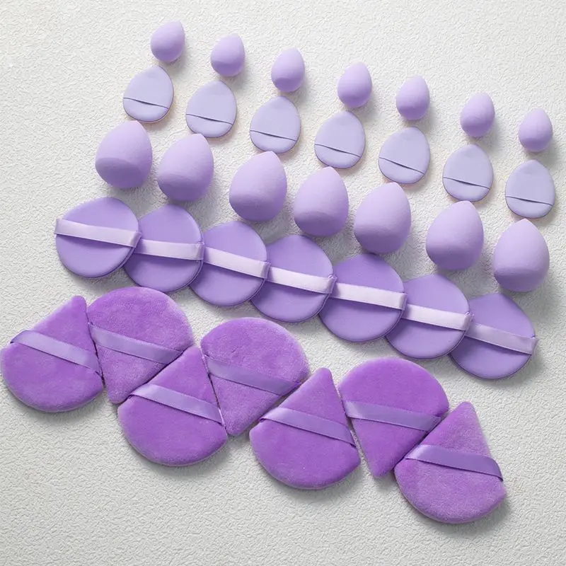 35Pcs Makeup Sponge Cosmetic Puff Foundation Sponges Blender Beauty Egg Powder Puffs Make Up Accessories Women Makeup Tools