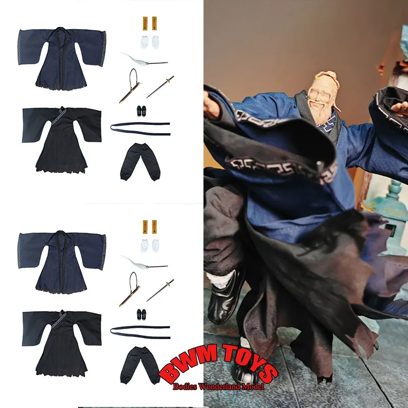 costume-de-soldat-masculin-a-manches-larges-echelle-1-12-anime-cosplay-modele-taoiste-pour-poupee-romankey-de-6-pouces-en-stock