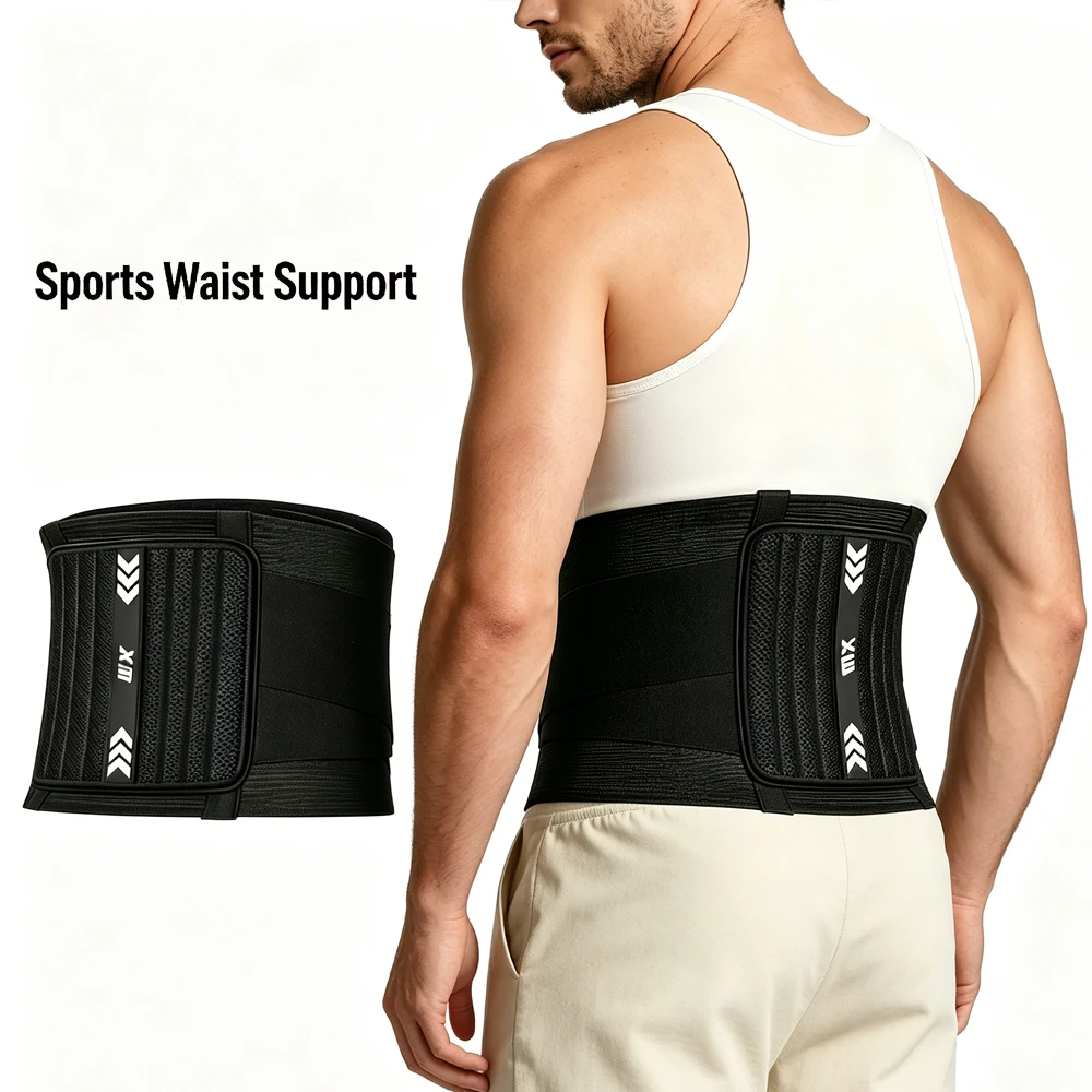 1PCS 8 Stays Ergonomic Back Brace,Easy On Off Lumbar Support Belt for Men Women, Effective Relief for Lower Back Pain Sciatica