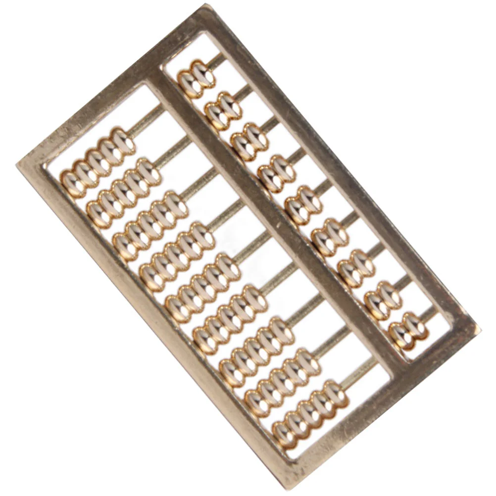 

Abacus Keychain DIY Pendant Hanging Decor Math Ornament Ring Calculator Adornment Brass Child