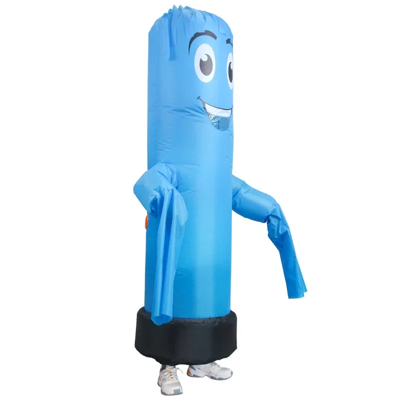 Dancers Inflatable Tube Man Costume - Wacky Waving Inflatable Tube Guy Blow Up Halloween Costume - Adult