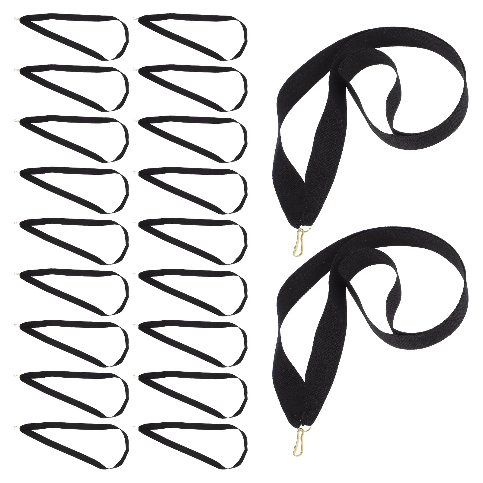 

30Pcs Medal Ribbons Award Lanyards Safety Release Clip Neck Straps for Competitions Sports Meetings Student Ids Badge Holders