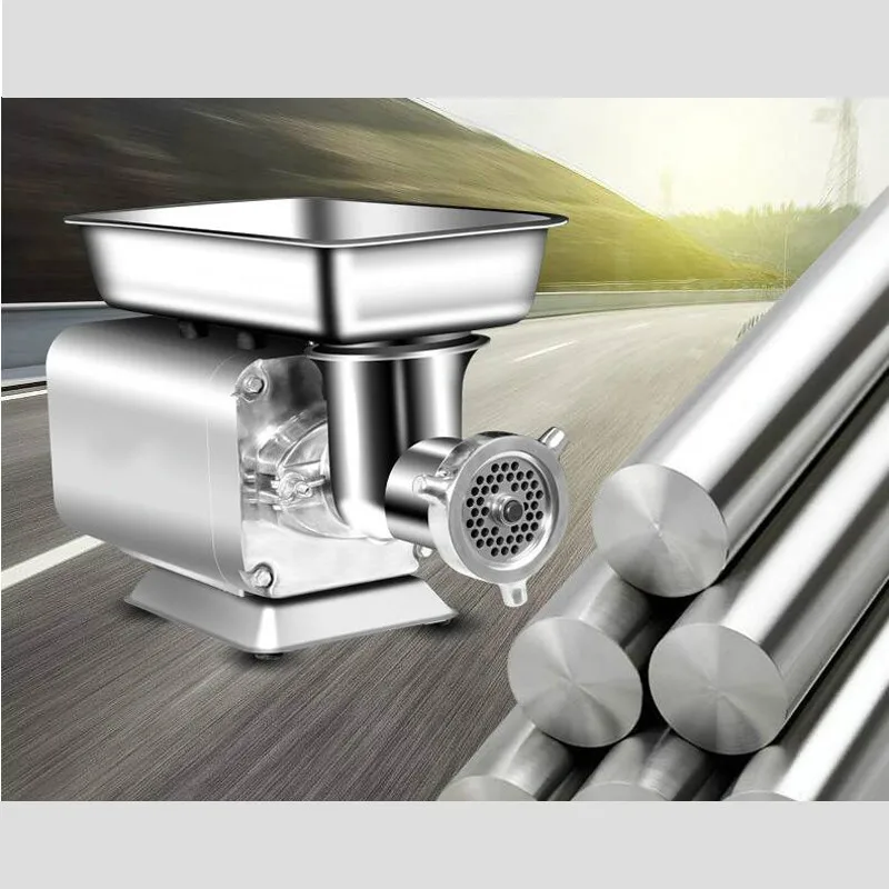 Moedor de carne de aço inoxidável de mesa, máquina de enchimento de salsicha multifuncional 220v/110v moedor de carne picador de vegetais