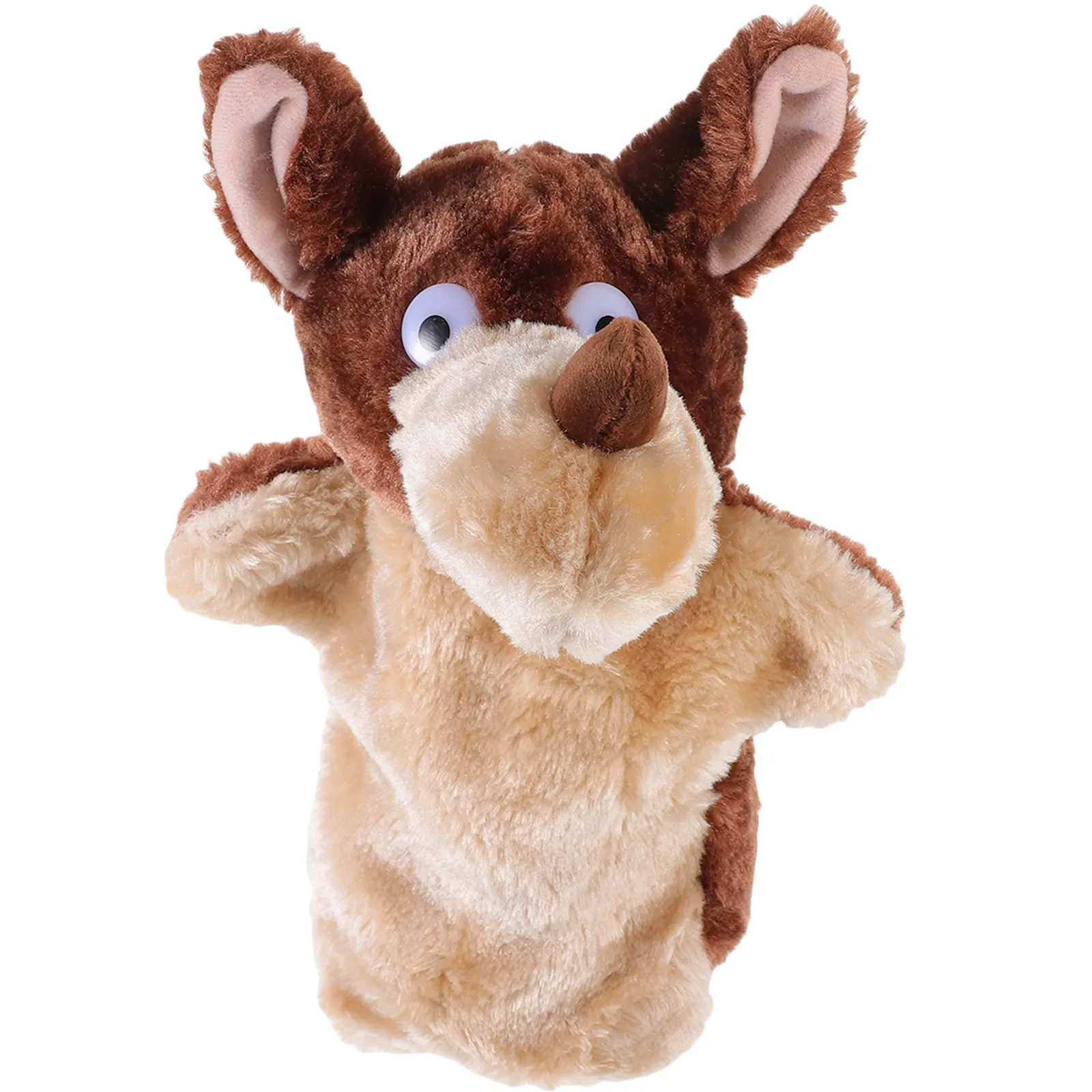 

Cartoon Wolf Hand Puppet Cotton Cute Animal Storytelling Educational Interactive Puppet for Kids Parent Child Communication