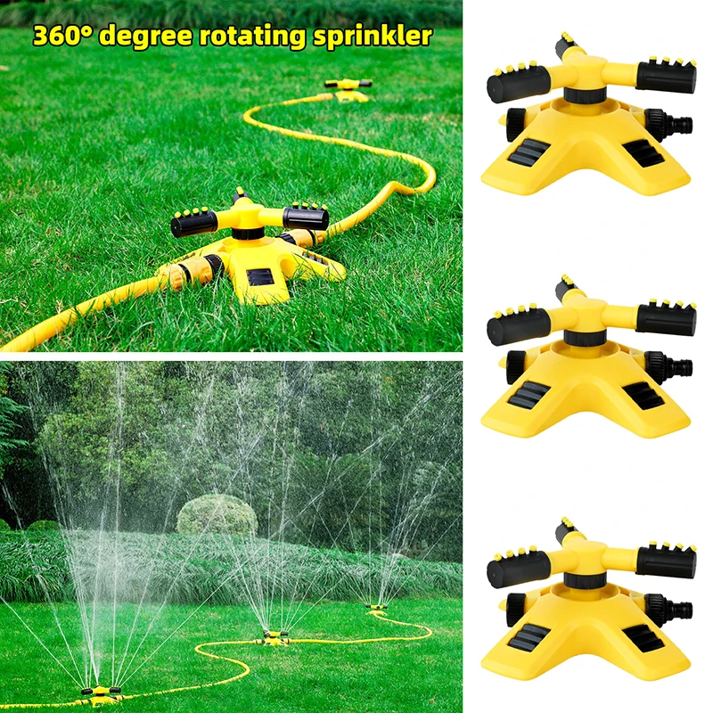 Automatic Rotating Water Sprinkler for Garden Lawn Irrigation 360 Degree Yard Coverage Sprayer Outdoor Plant Watering Tool