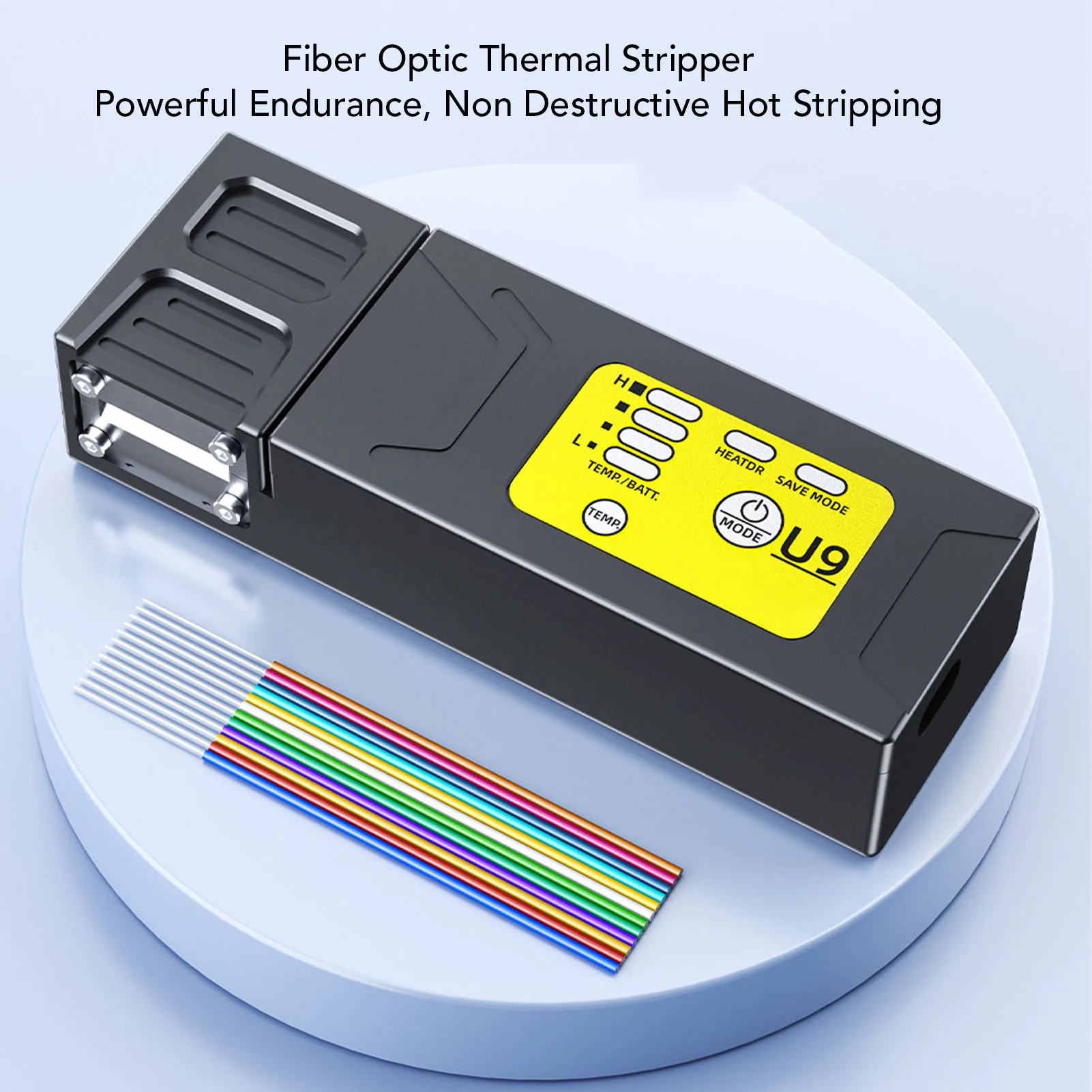 Optic Thermal Stripper 8 Levels Temperature Automatic Heating  Hot Stripping Tool for 2-24 Cores Ribbon Fibers