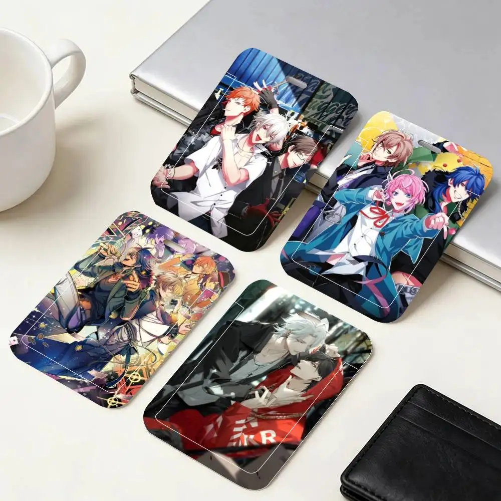 

Аниме-брелок-держатель для ID-карт Hypnosis Mic с ремешком на шею, подвеской и держателем для пропуска, для рабочих удостоверений