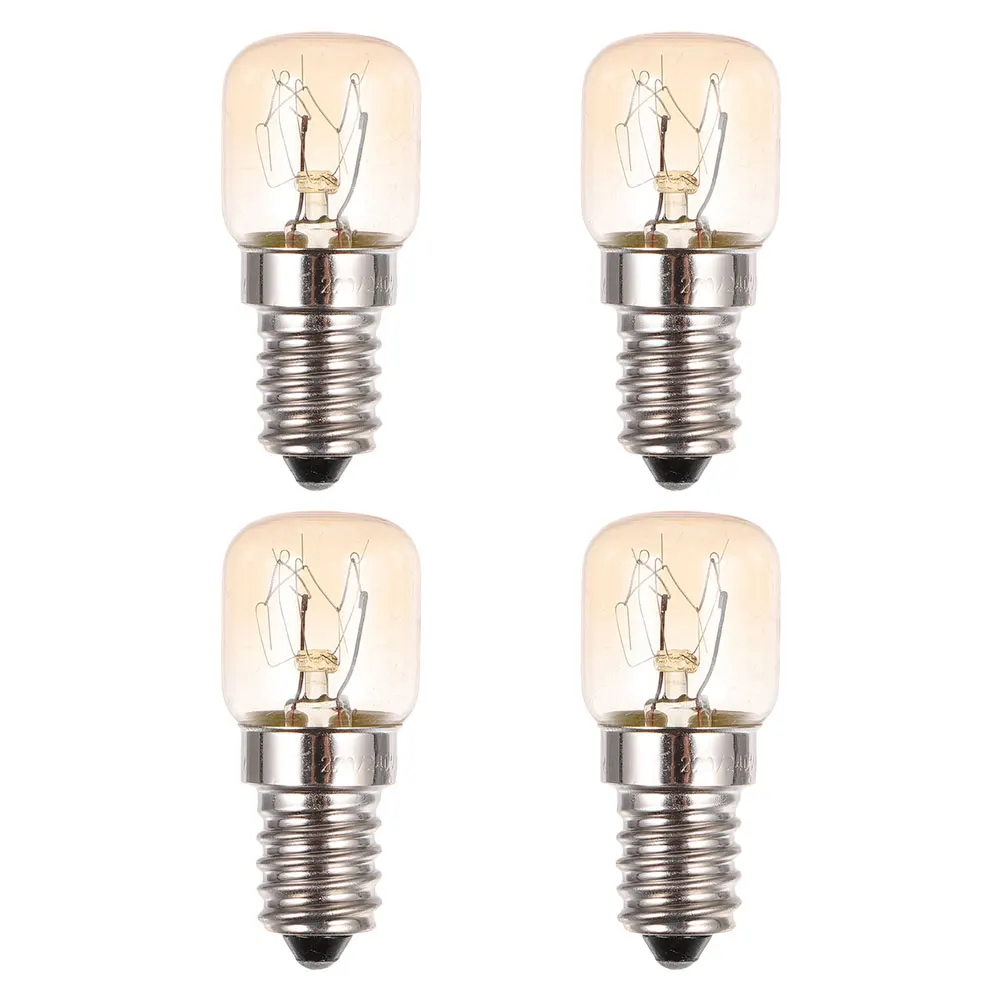 

4pcs High Temperature Bulbs 15W E14 Base for Microwave Stove Oven Appliance LED Light Bulb Replacement Solution