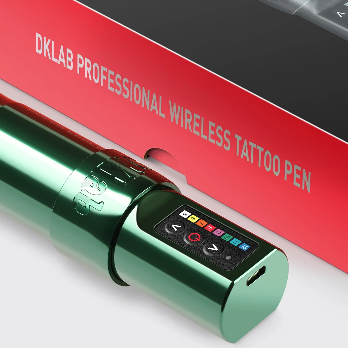 Wireless Tattoo Machine Pen Gun Kit,DKLAB Tattoo Equipment Supply,Emerald & Rose Color