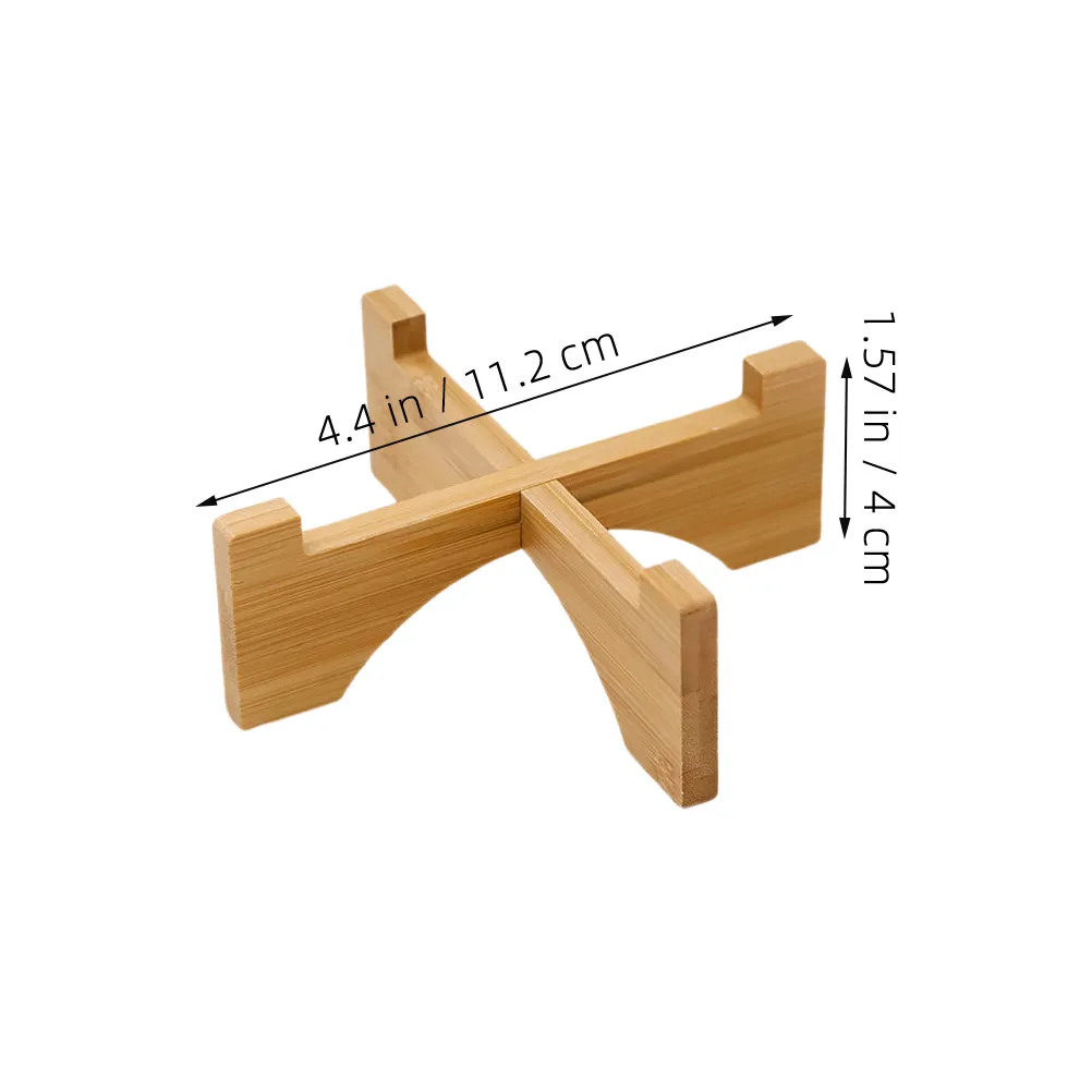 Flower Pot Stand Indoor Wooden Plant Stool Compact Tabletop Flower Shelf for Succulents Desk Living Room Easy Clean Sturdy view 3