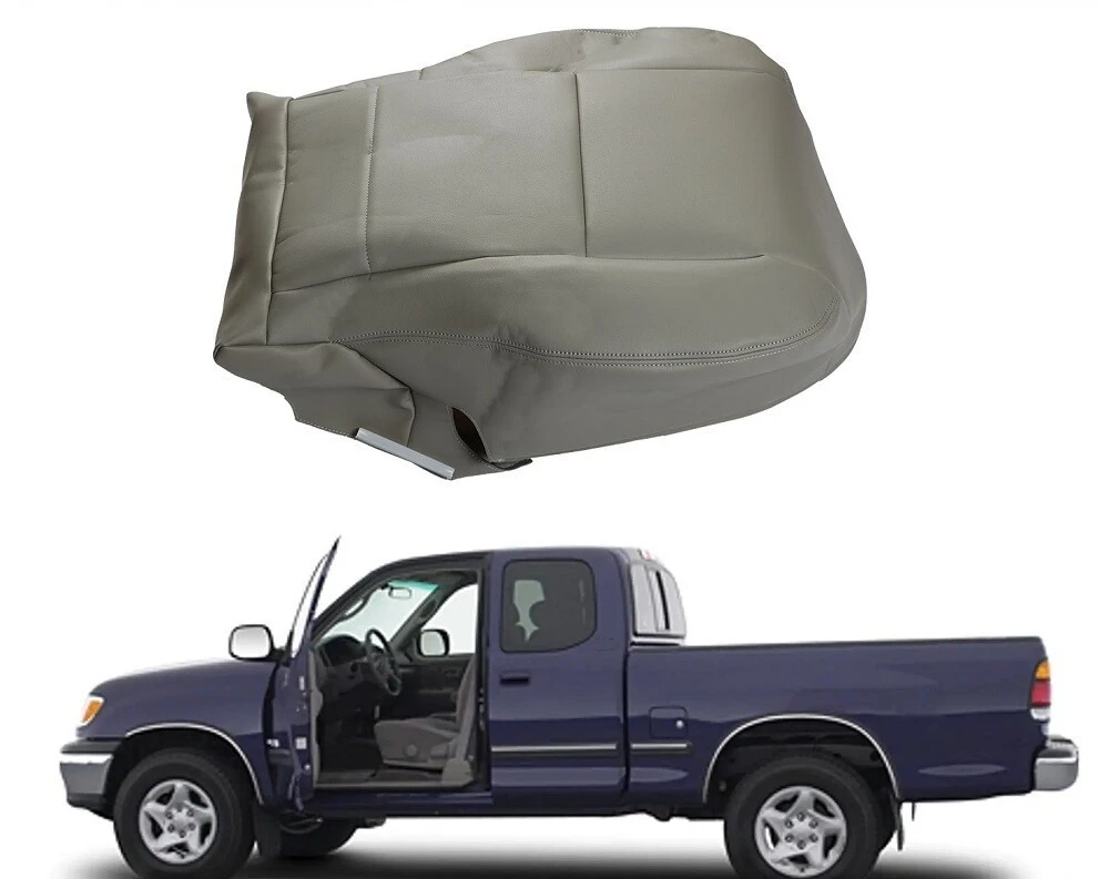 Driver Side Bottom Leather Seat Cover Gray For Toyota Tundra Seqouia 2000-2004