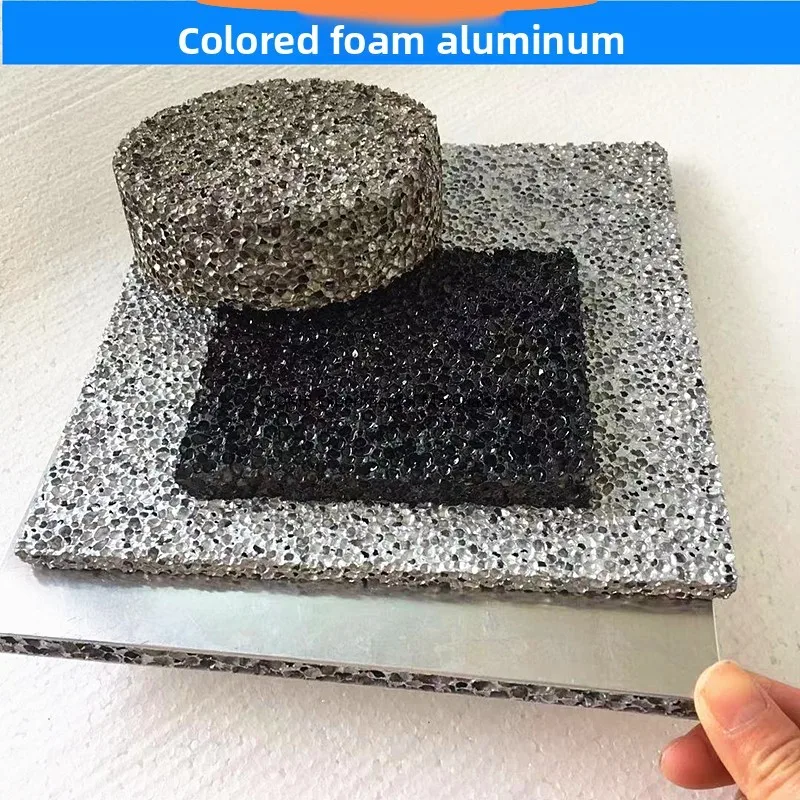 Laser Cut Honeycomb Closed-Cell Foam Aluminum 10-200mm Thick Colored Sound-Absorbing Porous Metal