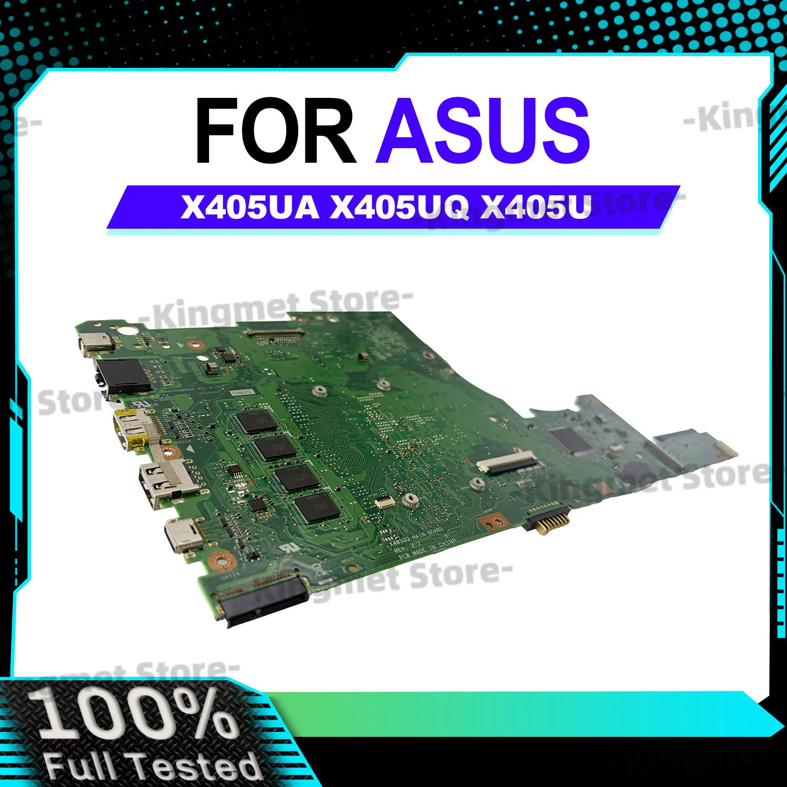 

X405UA Laptop Motherboard For ASUS VivoBook V405U K405U S405U X405UQ A405U S4000U S4100U X405U X405UAR Mainboard W/ I3 I5 I7 CPU