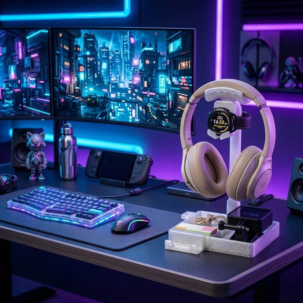 Drukowany w 3D uchwyt na słuch – Gaming Accessories Organizer recenzja i cena