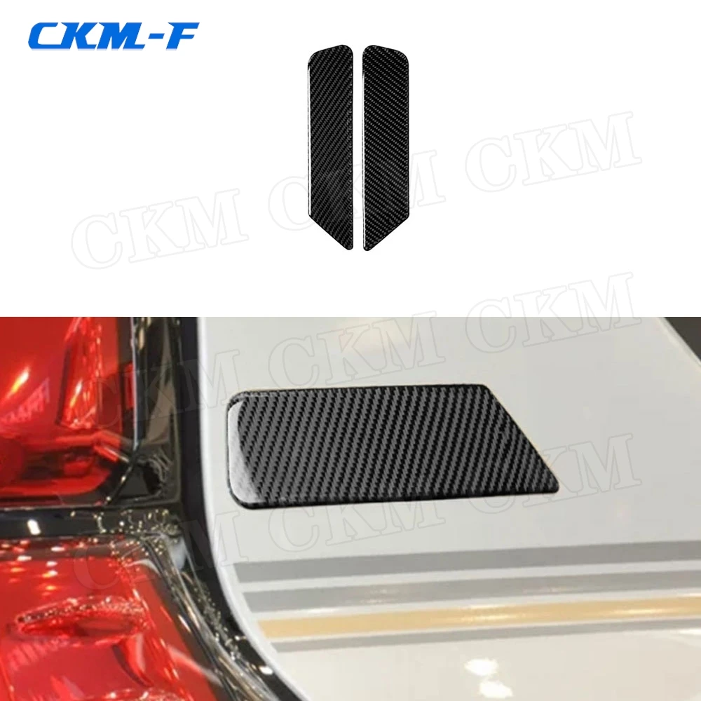 

Carbon Fiber Car Trunk Side Marks Letter Emblem Cover Exterior Trim Stickers For Toyota Land Cruiser Prado 2010-2018