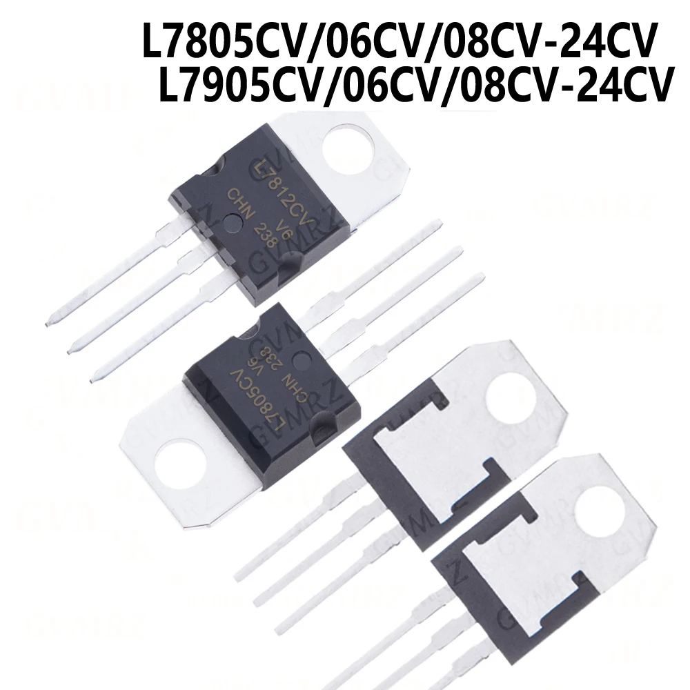 10pcs/lot TO-220 L7805CV L7806CV L7808CV L7809CV L7810CV L7812CV L7815CV L7818CV L7824CV L7905CV L7906CV L7908CV L7909CV  TO-220