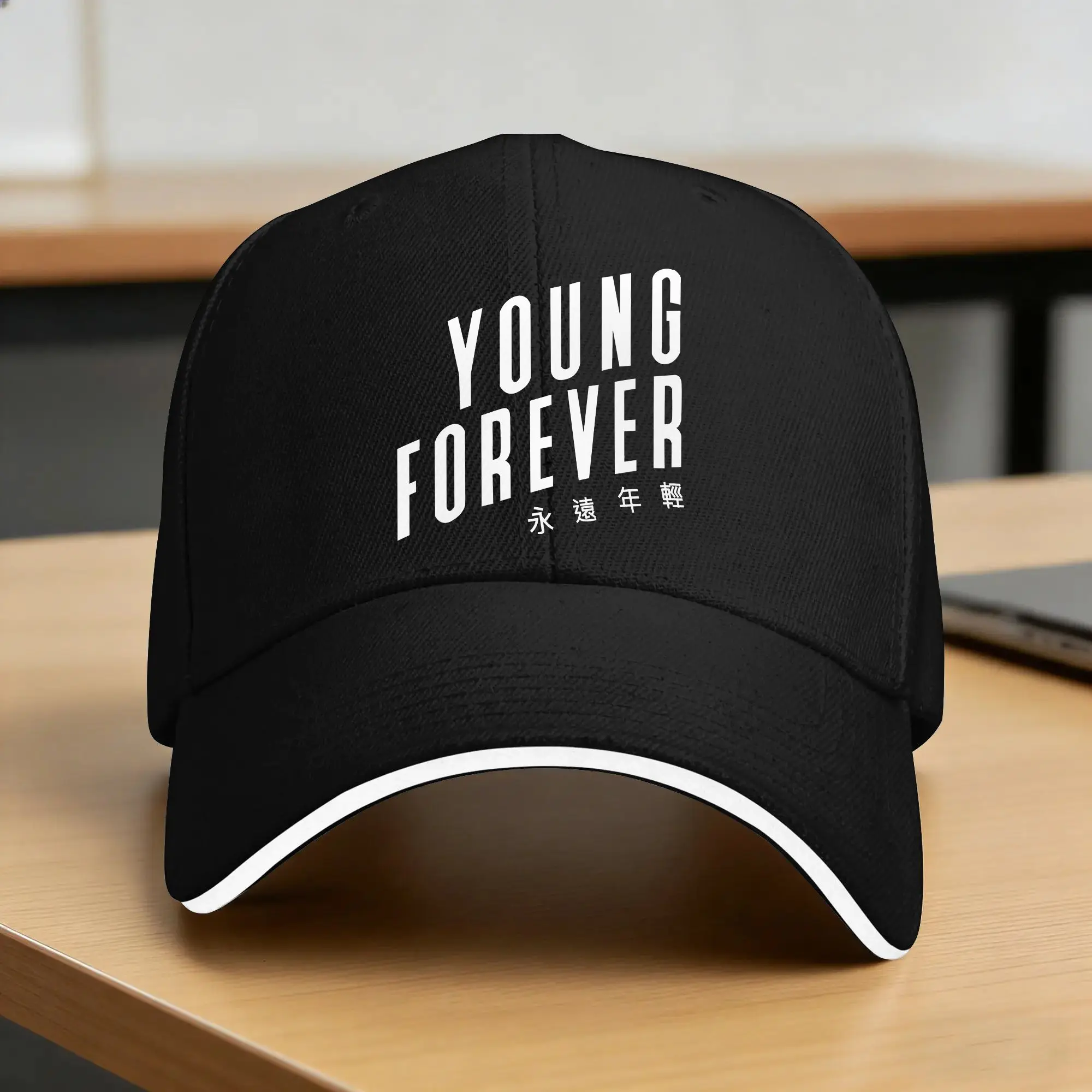 Young forever Kpop Music Sun Baseball Cap Summer Unisex Men  Print Hip Hop Hats Sun-Proof Casual Hunting Camping Baseball Caps