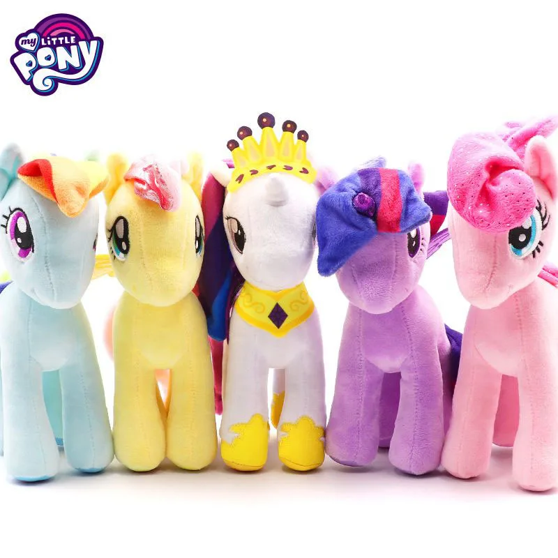 

Cute My Little Pony Plush Toy Cartoon Unicorn Stuffed Animal Doll Comfortable Kids Sleeping Pillow Dopamine Home Decoration Gift