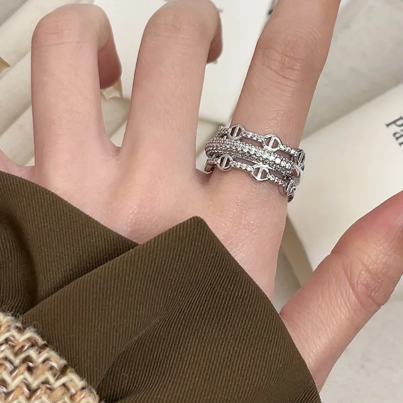 Women's Pig Nose Open Ring, Ins Cold Style Cool Exaggerated Hip‑Hop Personalized Fashion Jewelry - view 2