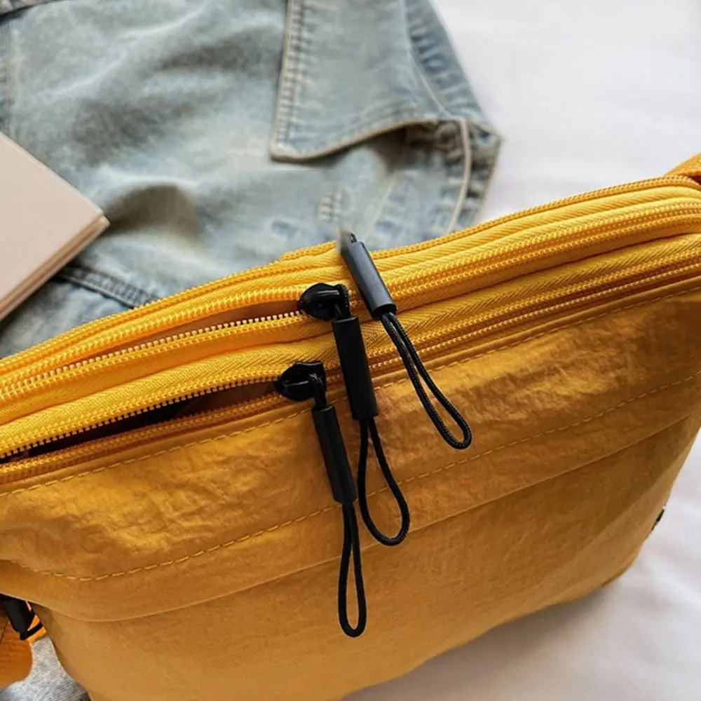 

Waterproof Sports Nylon Shoulder Bag Solid Color Coin Pouch Casual Crossbody Bag Casual Korean Style Mobile Phone Pack Outdoor