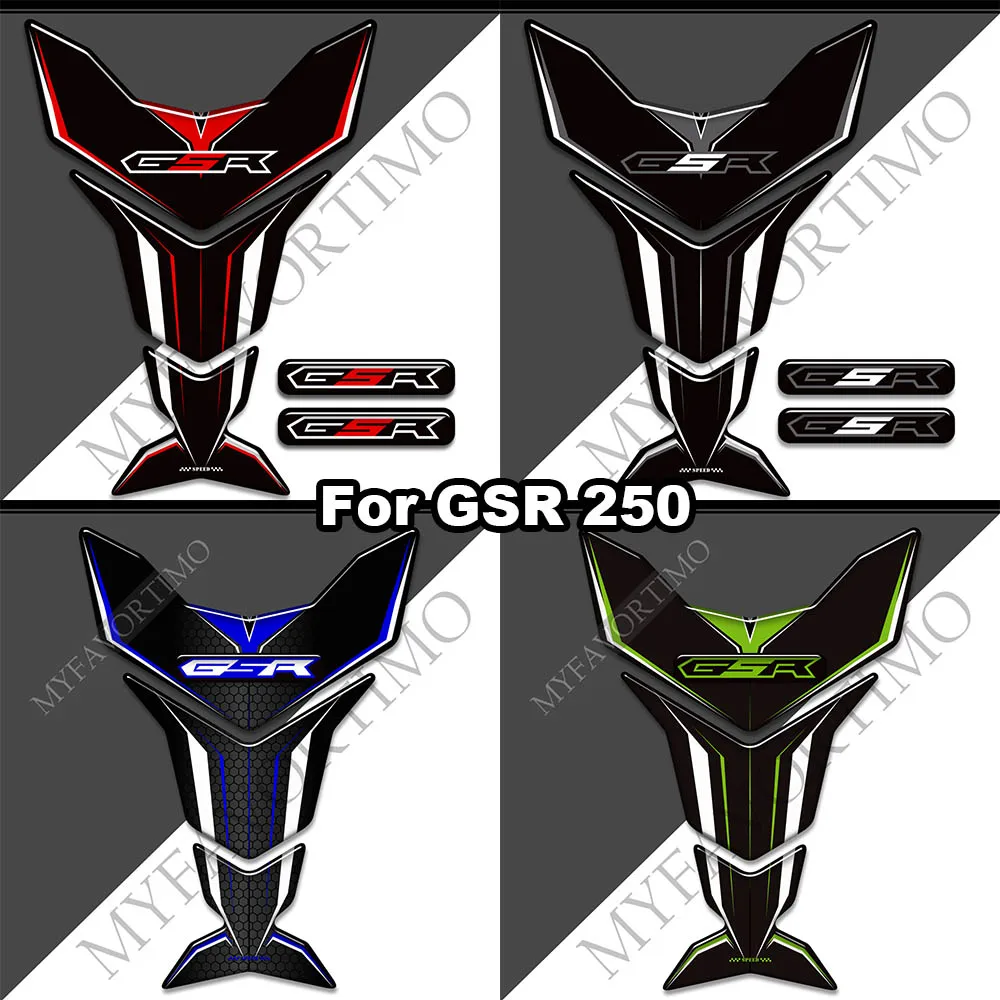 

Motorcycle stickers decorative Fuel tank fish bone decals protection For Suzuki GSR250 GSR400 GSR600 GSR750 GSR1000