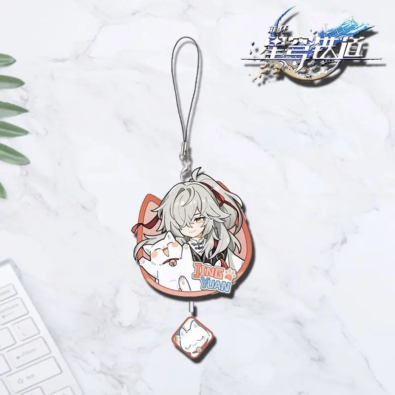 Honkai Star Rail Acrylic Keychain Present Kafka Blade Luocha Seele Silver Wolf Jing Yuan Mobile Phone Hanging Rope Pendant Gift view 6