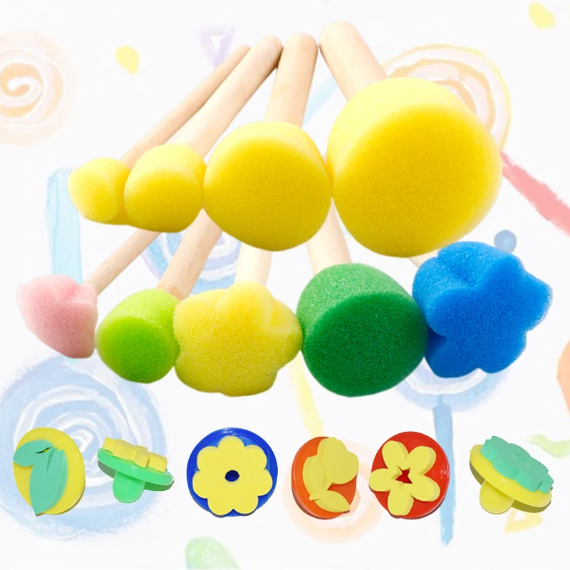 

Губка для рисования, реквизит для рисования, геометрический узор, грибная головка, печать, художественные принадлежности, школьные и образовательные принадлежности TMZ