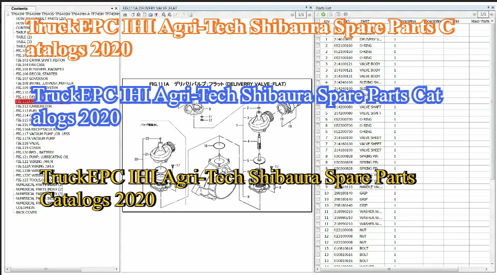 

Каталог запасных частей TruckEPC IHI Agri-Tech Shibaura 2020г.