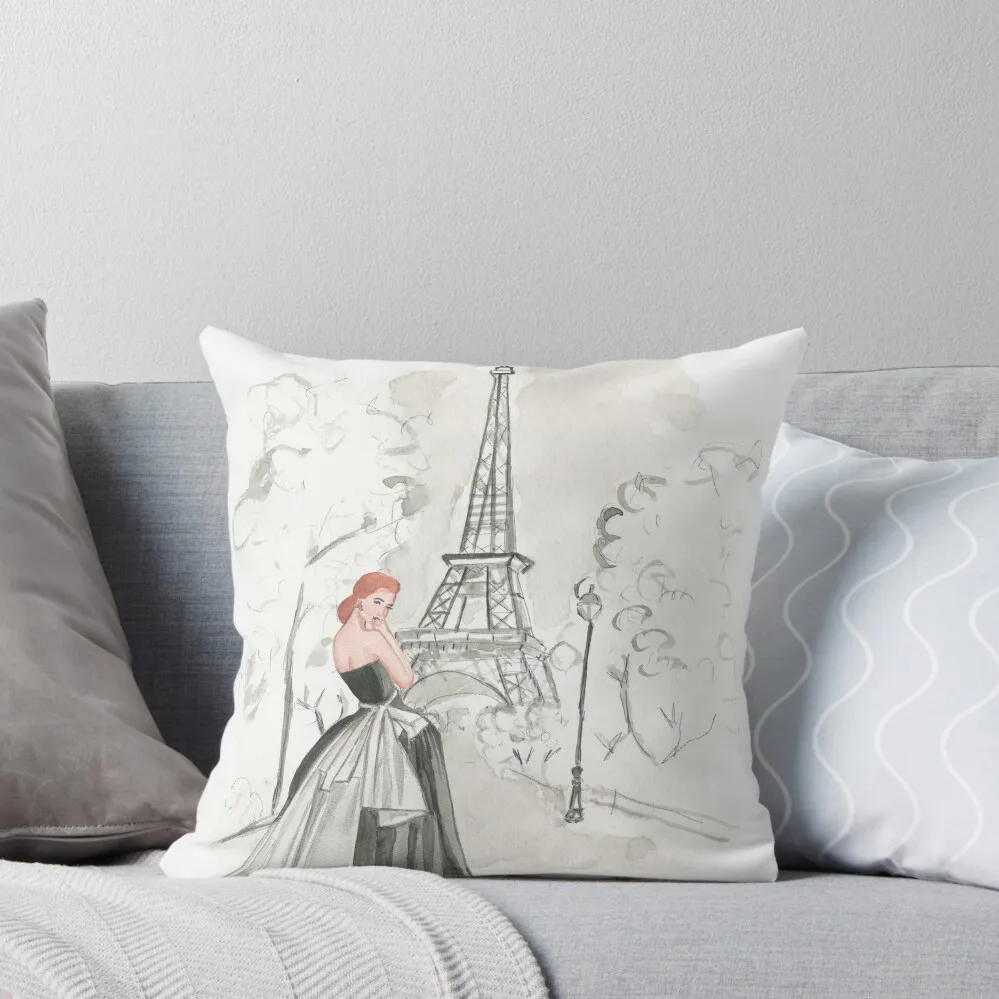 Paris Dreaming Throw Pillow christmas ornaments 2024 luxury home accessories Pillow Cover pillow cover christmas