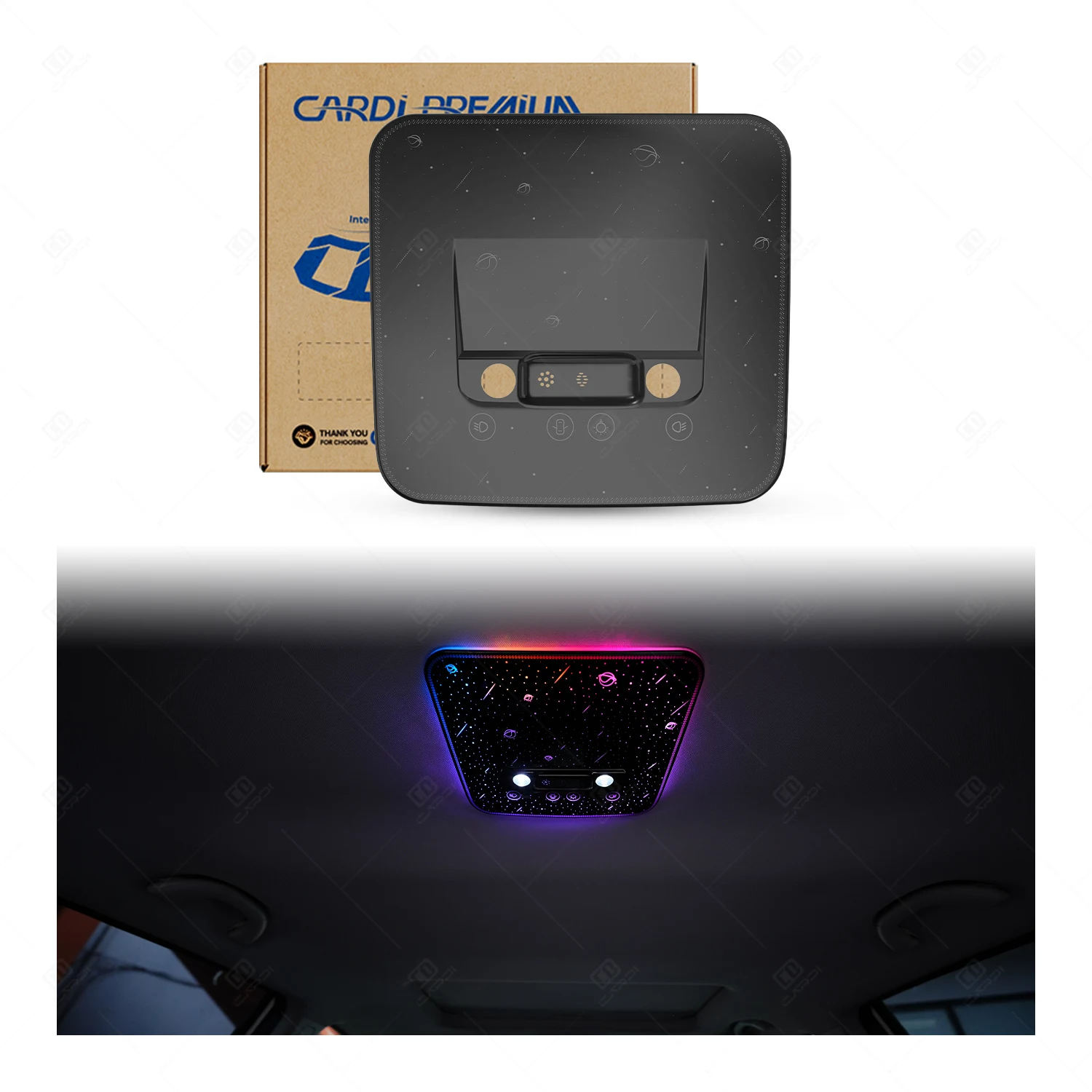 Hot selling：'CARDI' Gen 1st Car Reading Light with Touch-sensitive Control for Ambient Lighting Systems