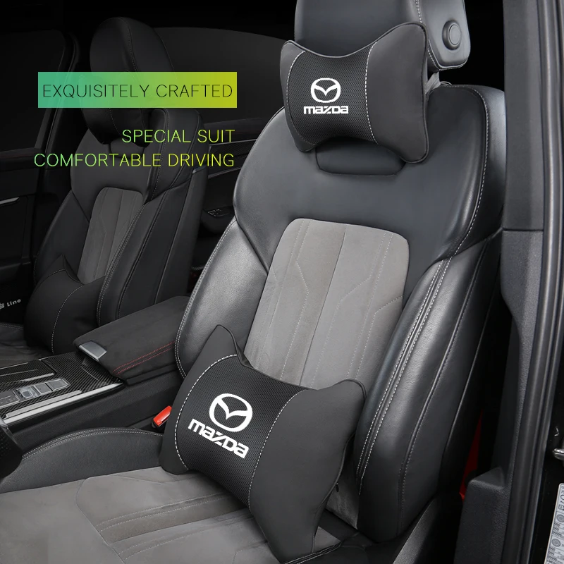 الرقبة وسادة وسادة مقعد السيارة الرقبة وسادة سيارة مسند الرأس بالمقعد اكسسوارات لمازدا 3 6 CX5 2 CX3 CX9 MX5 RX8 Axela Demio Atenza