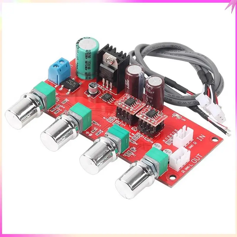 B68C AD828 Preamplifier Volume Control Board With Treble Midrange And Bass Tone Controls Preamplifier Power Amplifier Board