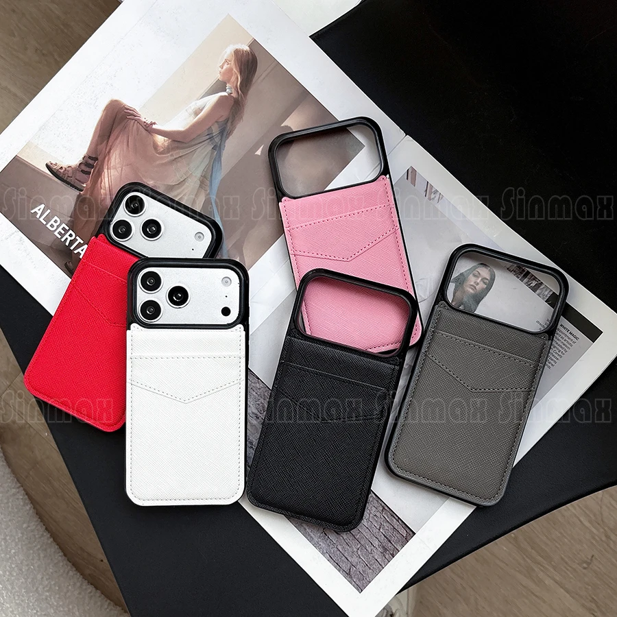 Leather Folio Wallet Case - Classic Business Wallet Phone Case for