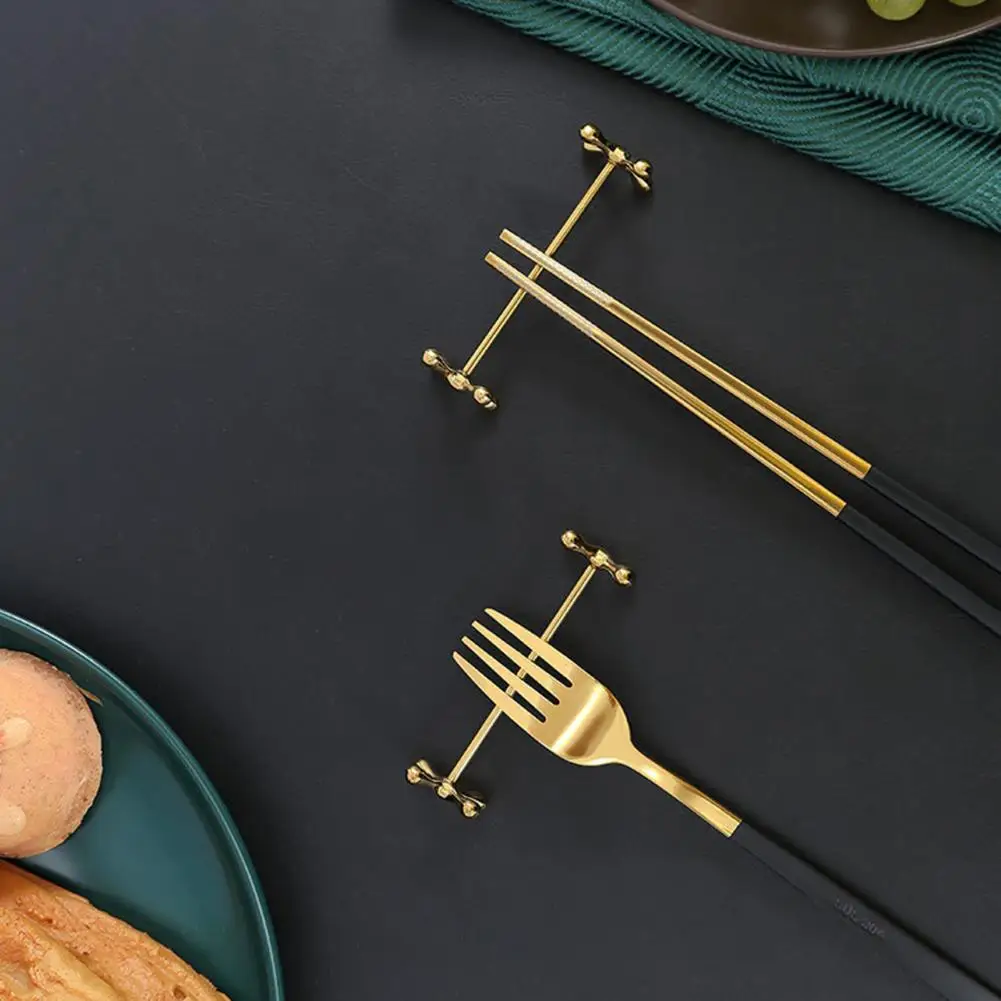 Reusable Chopstick Stand Dining Utensil Rest Prevents Rolling For Spoons Forks Dining Table Home Party Use ﻿