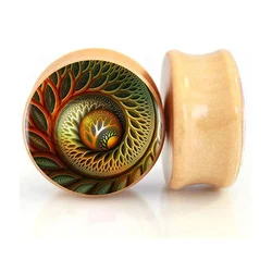 1pcs Wood Ear Gauges Plugs and Tunnels 8mm-20mm Ear Stretcher Expander Saddle Plug Piercing Jewelry