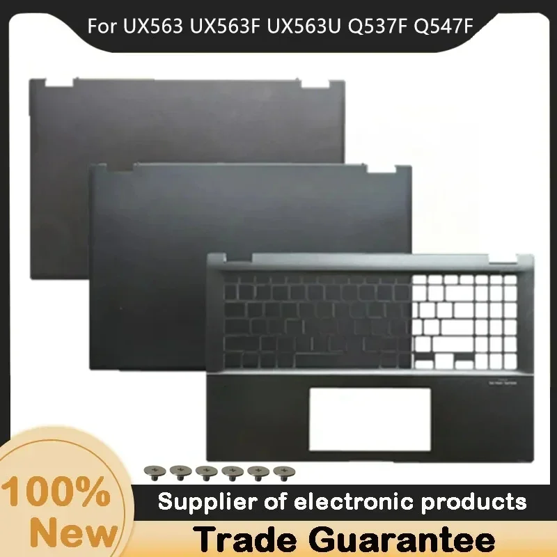 New For ASUS UX563 UX563F UX563FD UX563U Q537F Q547F LCD Back Cover 13N1-A4A0431 Gray/Black Palmrest 13N1-A4A0211 Silver