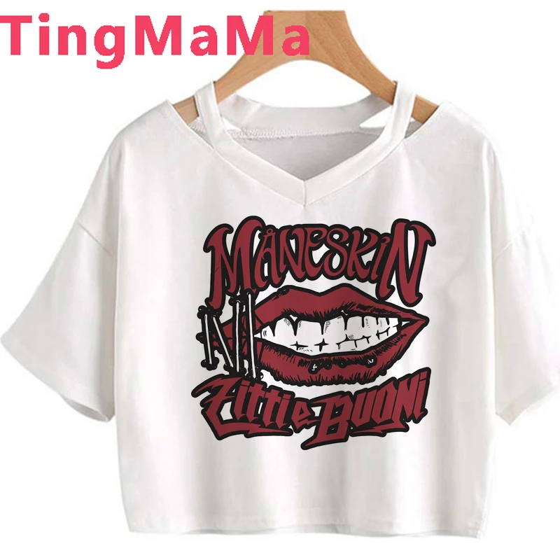 

Hip Hop Maneskin T Shirt Women Kawaii Grunge Y2k Aesthetic T-shirt Harajuku Summer Tops Ulzzang Graphic Tees Female