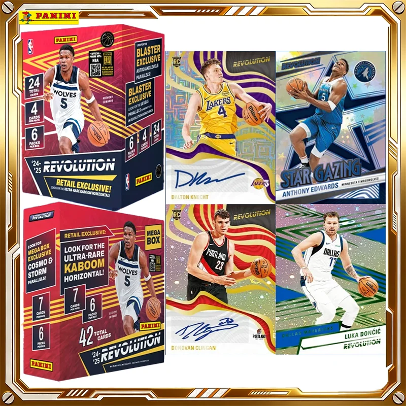 

2024-25 Panini Revolution NBA Basketball Card Mystery Box Genuine Trading Cards Game Toys Holiday Birthday Gifts for Boys Girls