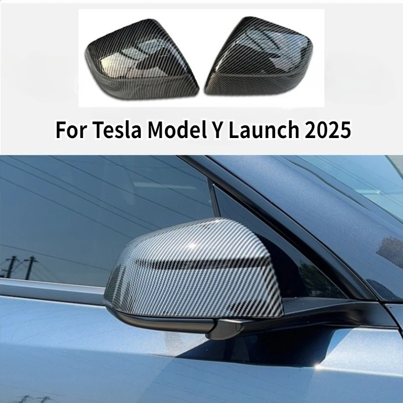 

Rearview Mirror Cover for Tesla New Model Y Juniper 2025 ABS Reverse Mirror Protective Cover Decorative Frame Car Modification