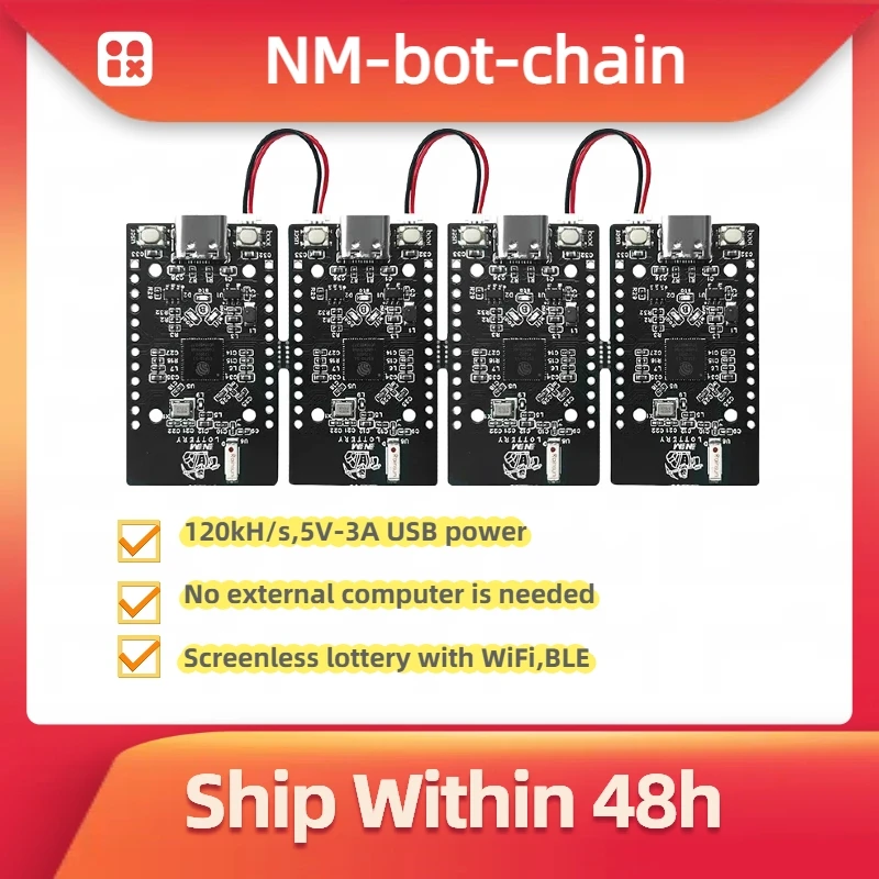 NMMiner บอทอย่างเป็นทางการ โซนเชนต่อโซนเชน ใช้พลังงานต่ำ BTC Lucky Solo Lottery Miner สำหรับผู้ที่ชื่นชอบคอมพิวเตอร์ 385KH/s ขึ้นไป ใช้ชิป ESP32S3