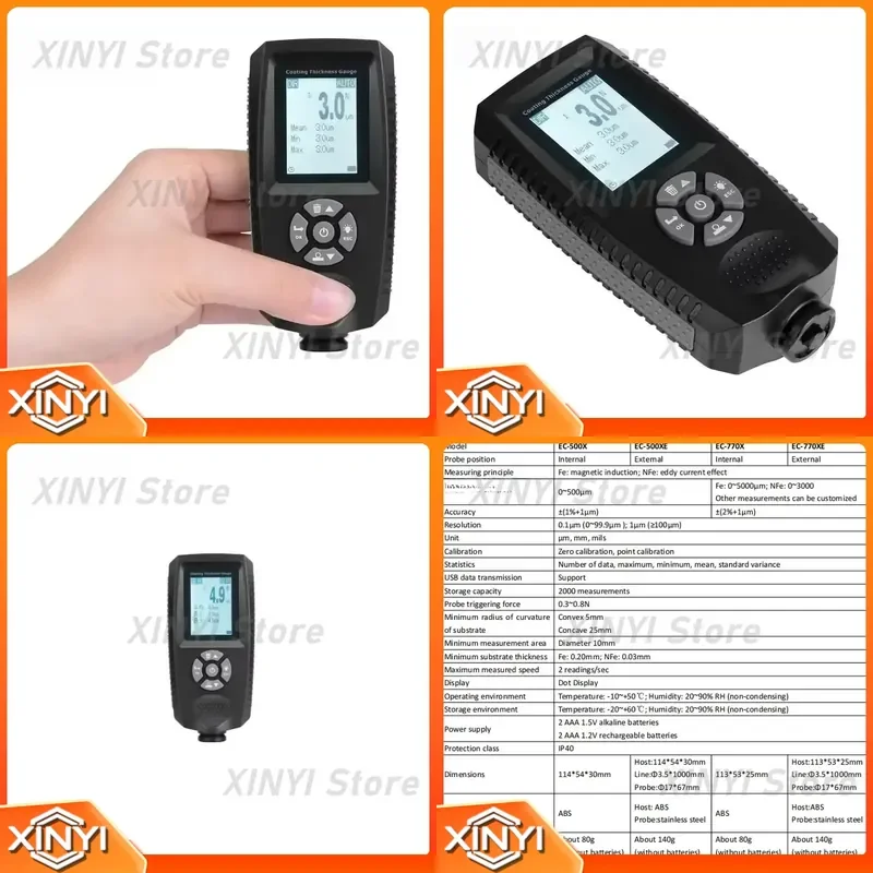 for Electroplating Painting Thickness Gauge Digital Thickness Meter Coating Thickness Gauge