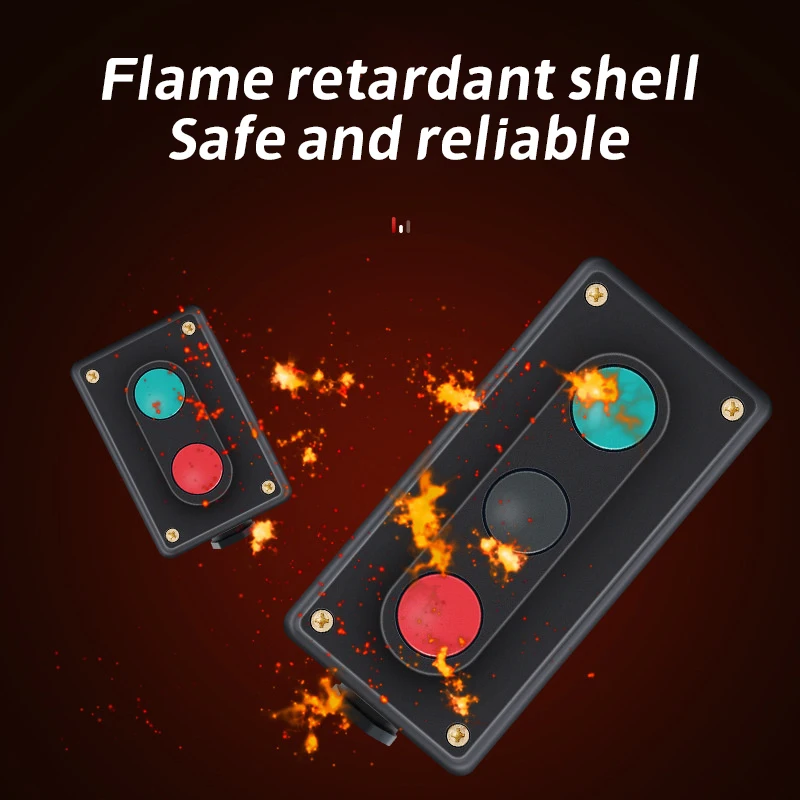 1pcs LA4-2H LA4-3H Machine Tool Start Stop Button Switch Control Button Box Spring Loaded Switch Self-resetting