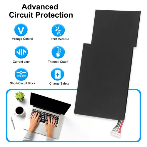 Imagen 2 del producto KingSener nueva BTY-M6J batería de ordenador portátil para MSI GS63VR GS73VR 6RF-001US BP-16K1-31 MS-17B1 MS-16K2 9N793J200 tableta herramientas gratuitas