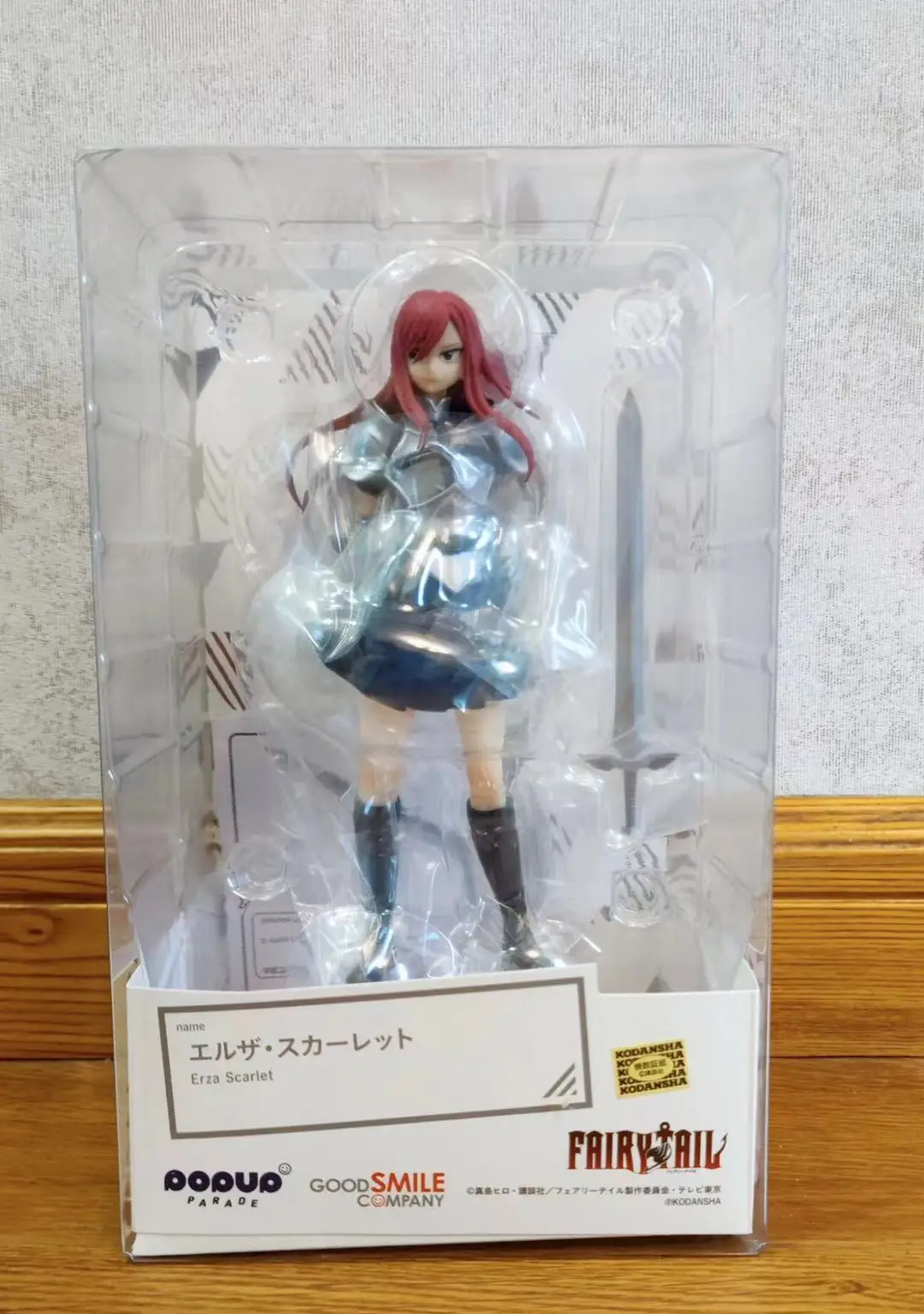 Oryginalny 17cm GSC Up parada Fairy Tail sezon końcowy Erza Scarlet PVC figurka Eruza Model kolekcjonerski lalki