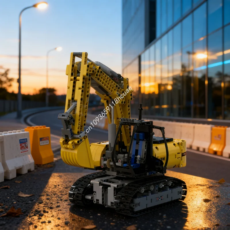 

1308pcs MOC Excavator Full RC Technical Model Building Blocks Construction Toys DIY Creative Idea Brick Christmas Gift Kids