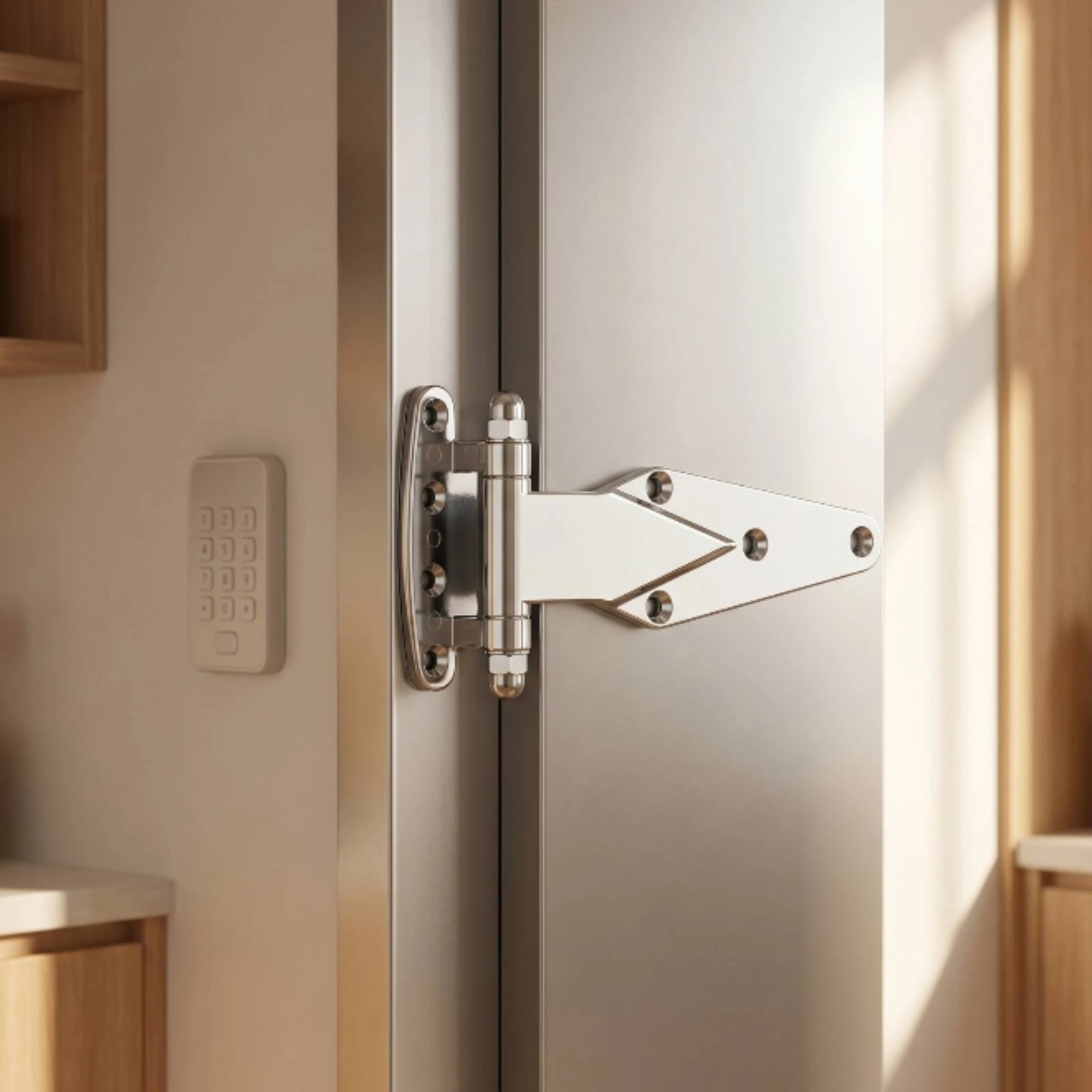 Surface Mount Hinge Long-Lasting Strap Hinge Hardware Heavy Duty Lightweight for DIYers, Cabinet Doors, Ovens