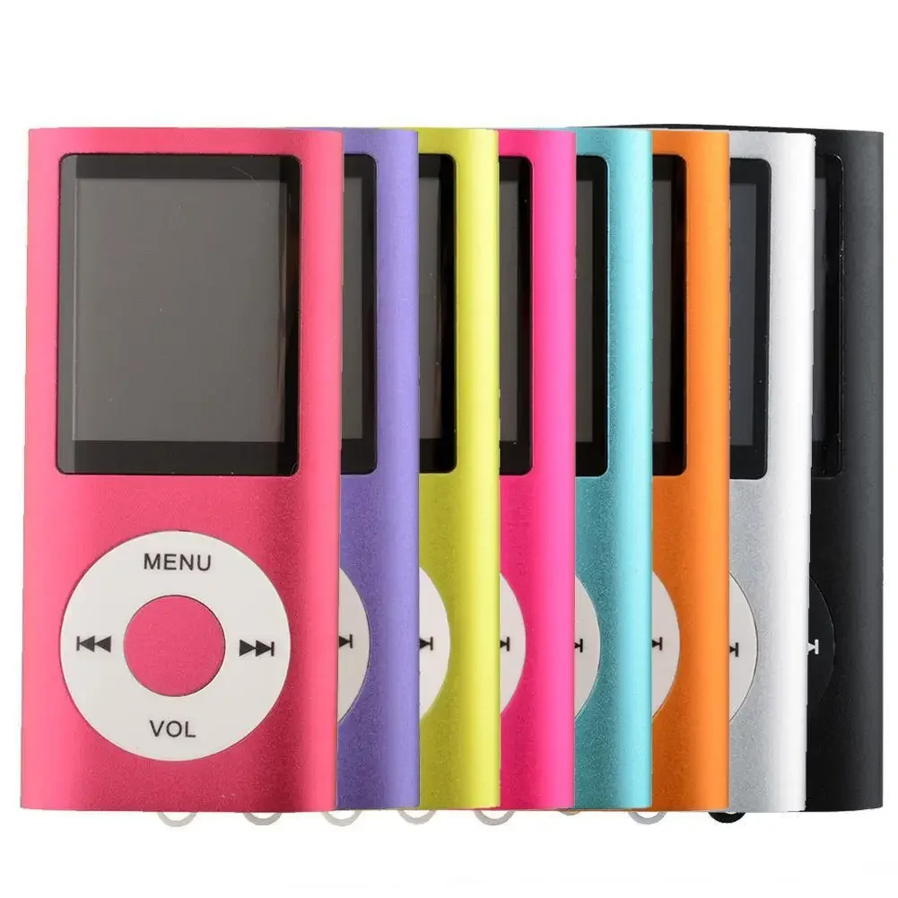64GB مشغلات Mp3 تشغيل الموسيقى مع راديو Fm مشغل الكتب الإلكترونية فيديو بطاقة الذاكرة بطارية قابلة للشحن المحمولة الصوت والفيديو هدية عيد ميلاد